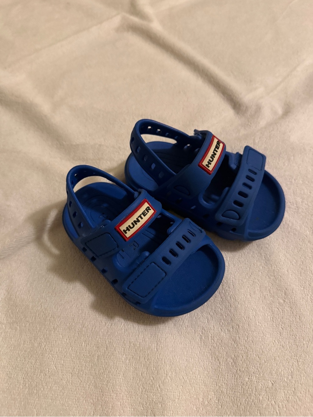 Hunter Kids Royal Blue Adjustable Strap Sandals Toddler size 5